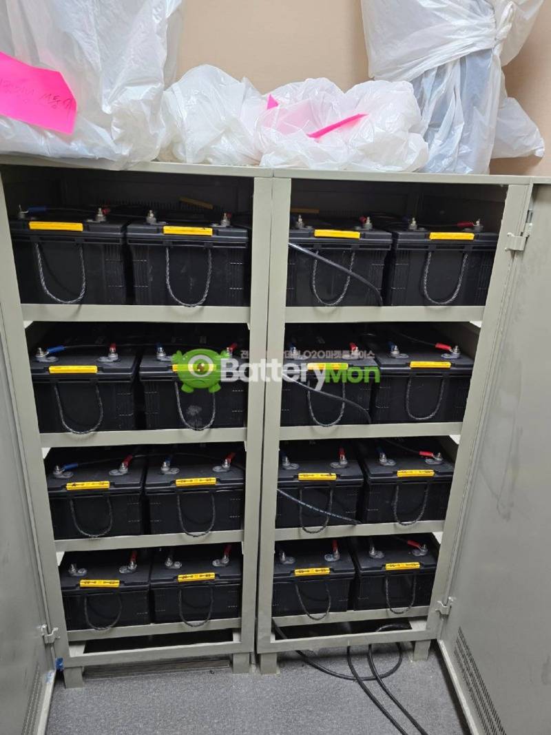 산업용 배터리 설치사례 현장의 ITX200 배터리